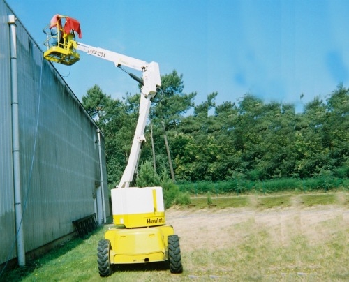 Nettoyage bardage avec nacelle